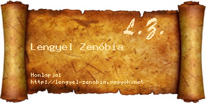 Lengyel Zenóbia névjegykártya