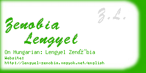 zenobia lengyel business card
